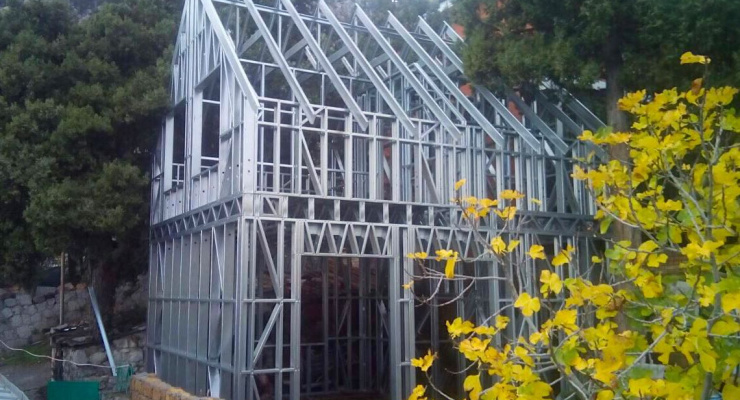 Жилой дом из ЛСТК: 70м²