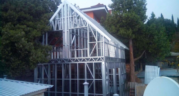 Жилой дом из ЛСТК: 70м²