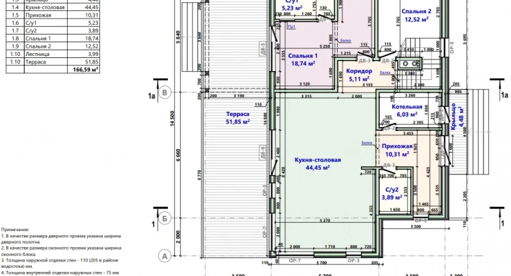 Просторный, двухэтажный дом 12,7х14,5-251 м²