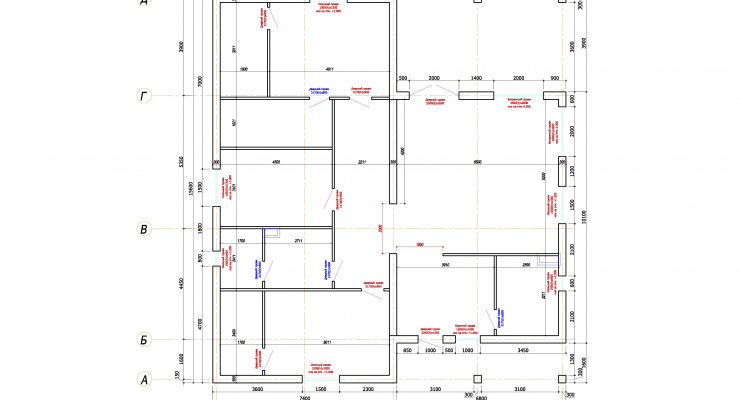 Дом с двойным каркасом: 224м²